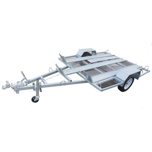 hot dipping galvanized single rail mini folding small motorcycle trailer