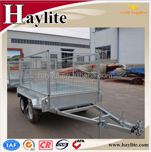 Galvanized 2 or 4 wheel utility trailer with kits