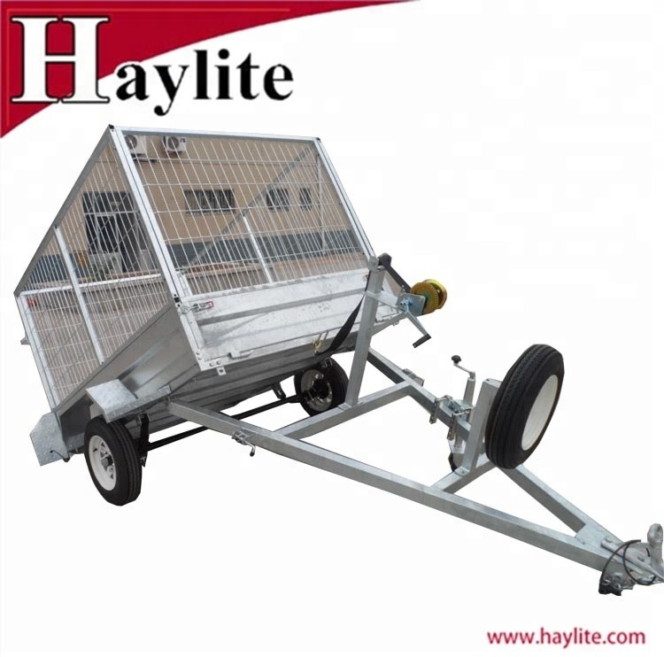 Factory supply 7 x 4 mesh cage Utility Box Trailer with for Australia market