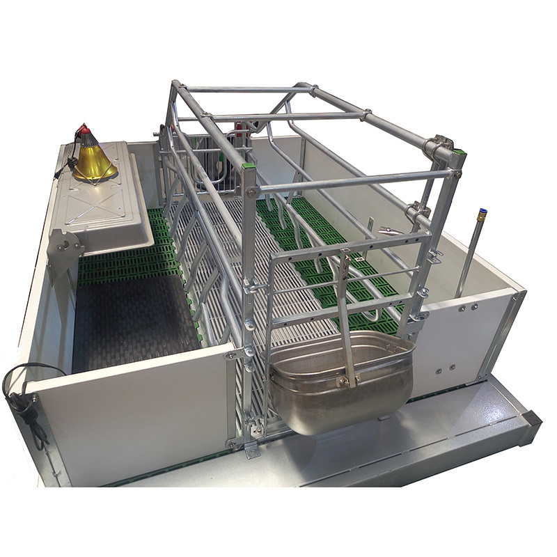 2.4X2.1m pig farrowing crate with plastic floor pen