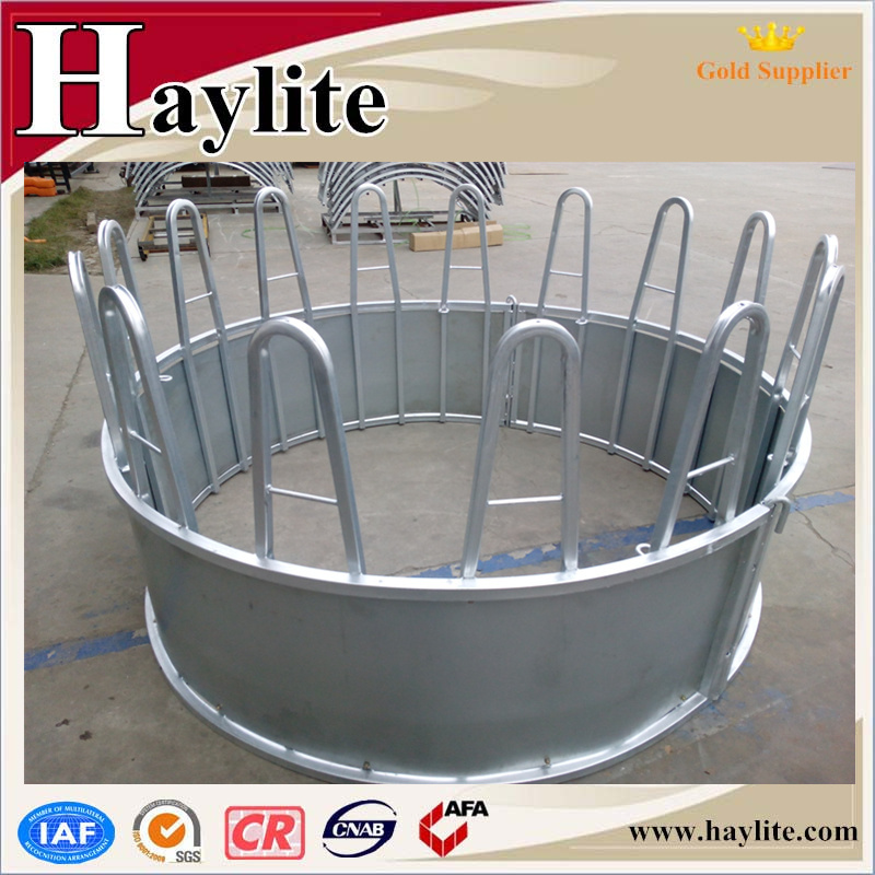 Hot Dip galvanised steel horse slow hay save feeder with roof