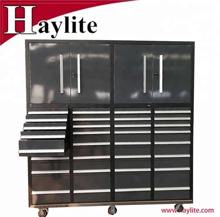 OEM 72 inch matel rolling tool chest roller cabinet with heavy duty drawers slide