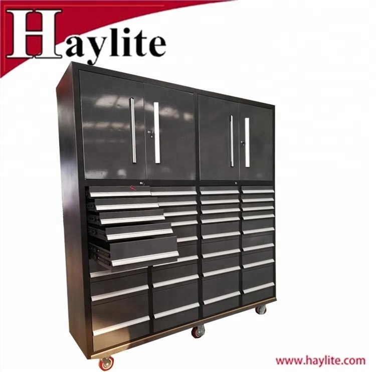 OEM 72 inch matel rolling tool chest roller cabinet with heavy duty drawers slide