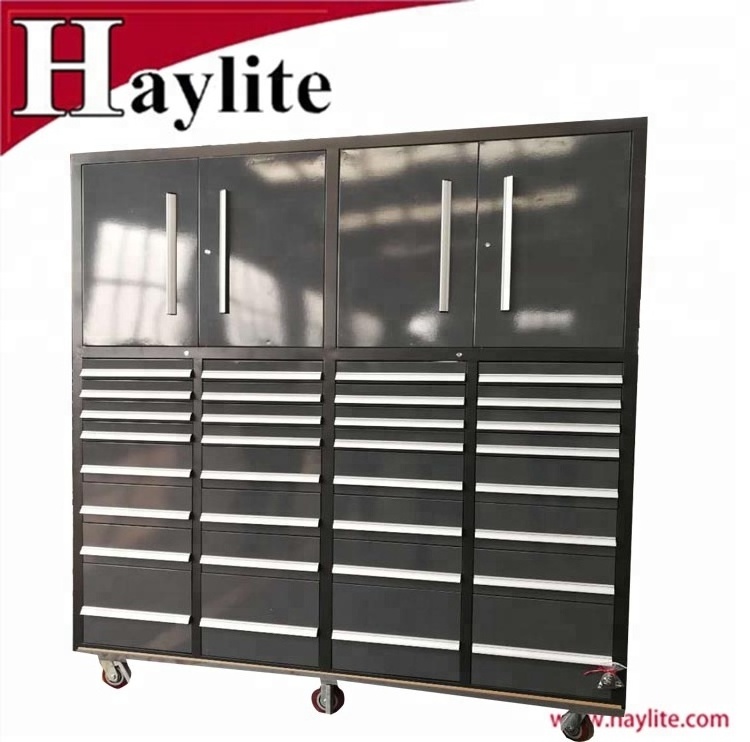 OEM 72 inch matel rolling tool chest roller cabinet with heavy duty drawers slide