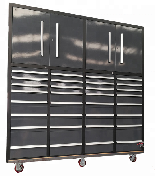 OEM 72 inch matel rolling tool chest roller cabinet with heavy duty drawers slide