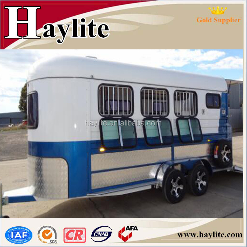 Economic horse box trailer with ramp