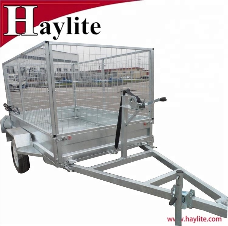 Factory supply 7 x 4 mesh cage Utility Box Trailer with for Australia market