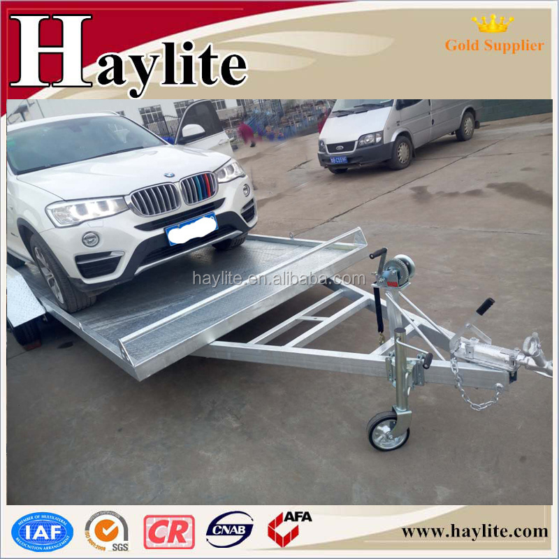 Galvanized small middle car transporter trailer for ATV and UTV