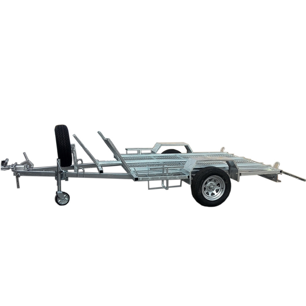 hot dipping galvanized single rail mini folding small motorcycle trailer