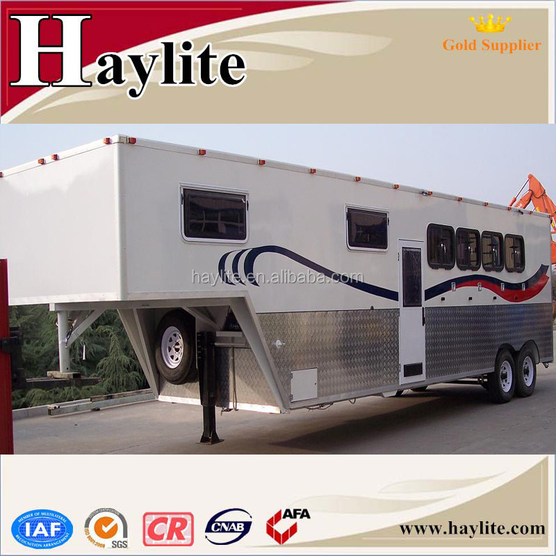 Economic horse box trailer with ramp