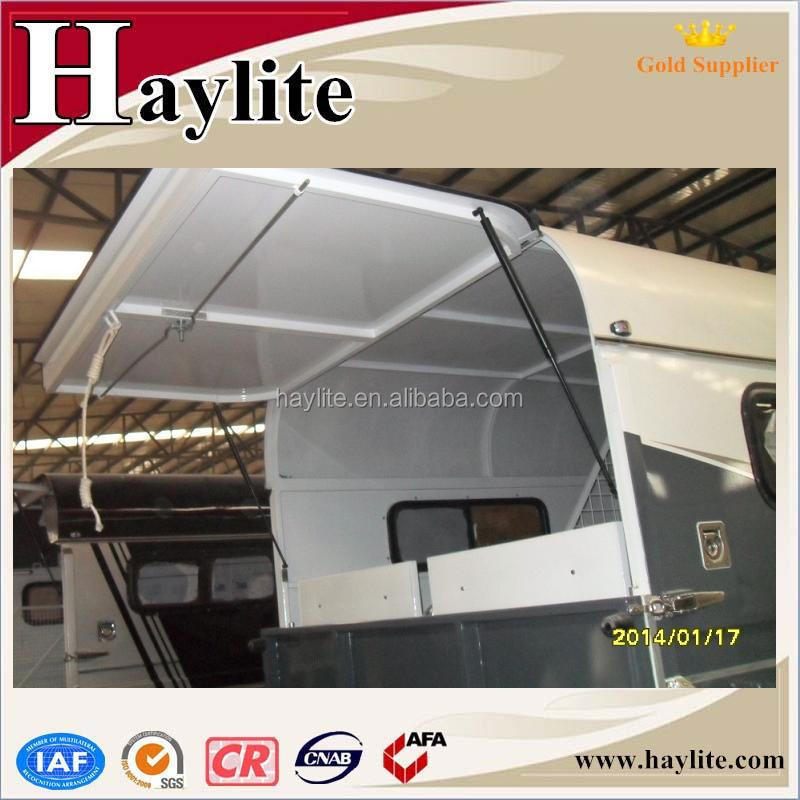 high quality luxury 2 horse trailer with ramp door