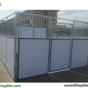 Good quality temporary stables for horse used on horse farm