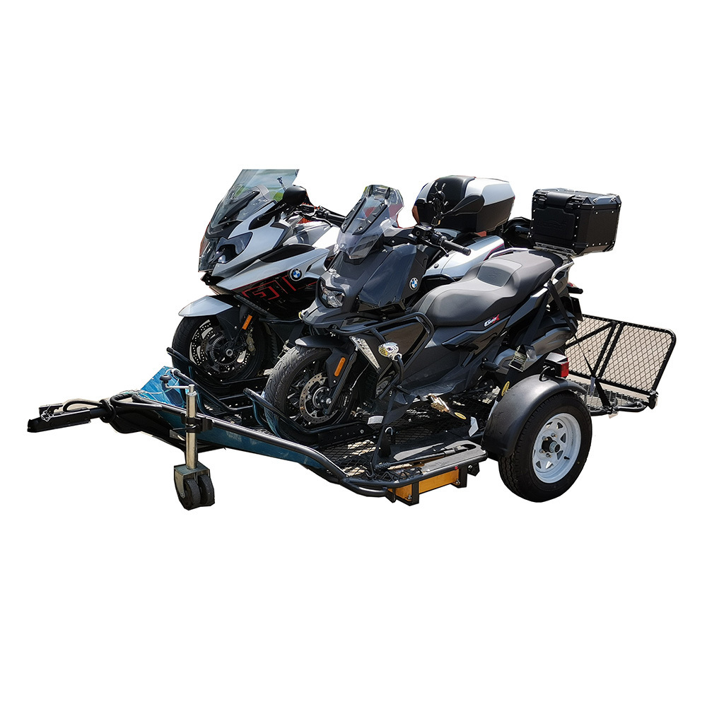 hot dipping galvanized single rail mini folding small motorcycle trailer