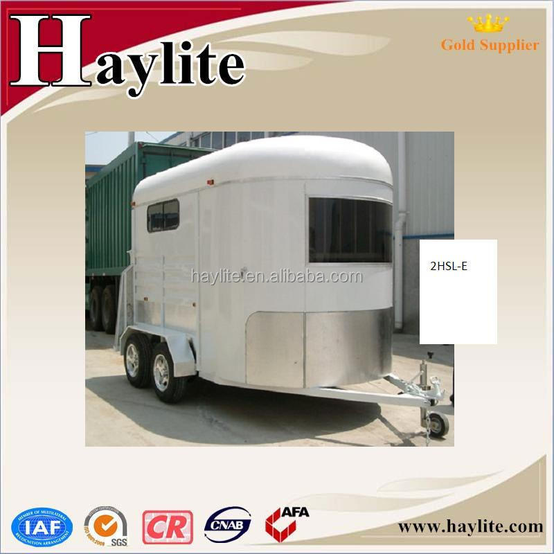 high quality luxury 2 horse trailer with ramp door