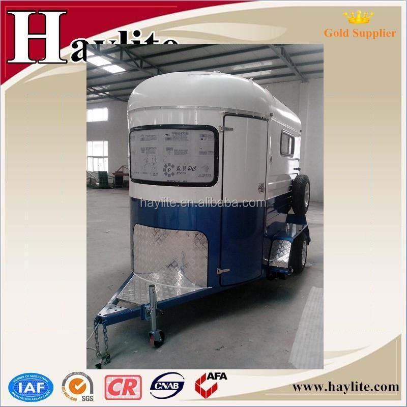 high quality luxury 2 horse trailer with ramp door