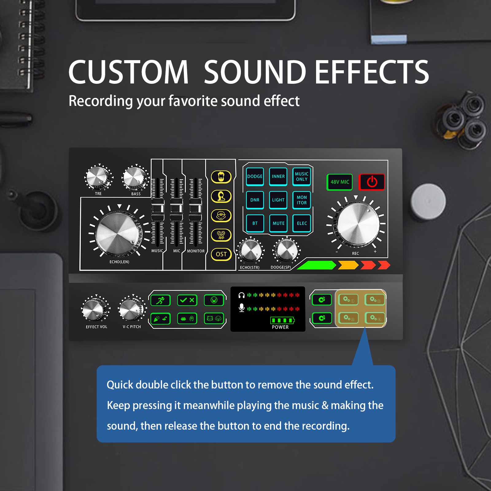 Hot sale Podcast equipment bundle for live streaming and audio recording with Noise Reduction