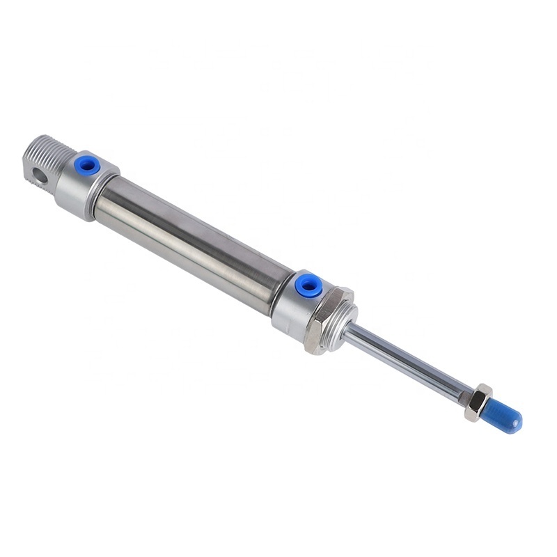 low price stainless steel pneumatic cylinder MA double single acting spring return mini telescopic air piston linear actuator