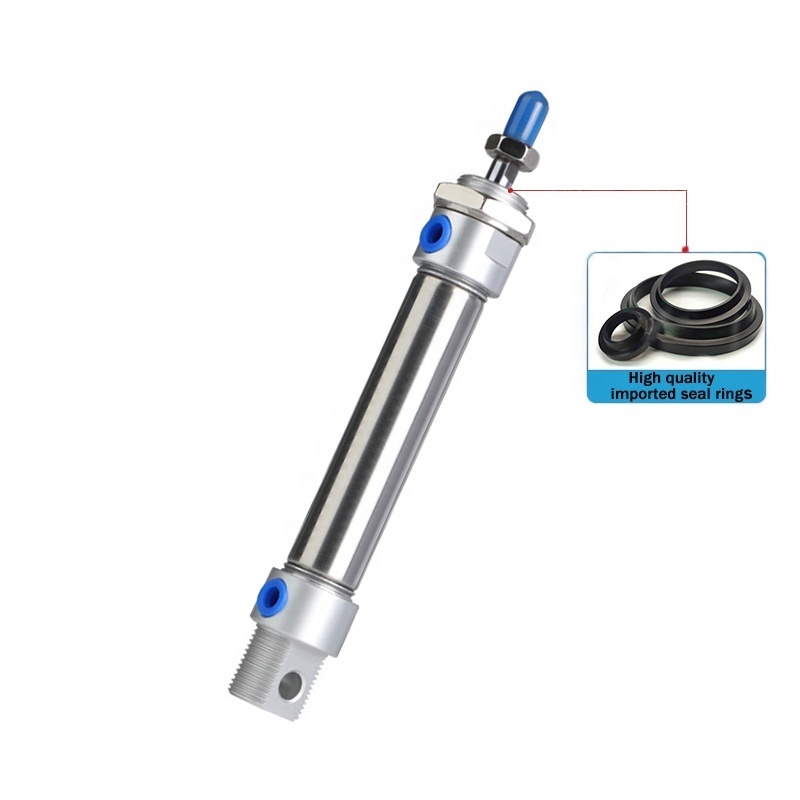 low price stainless steel pneumatic cylinder MA double single acting spring return mini telescopic air piston linear actuator