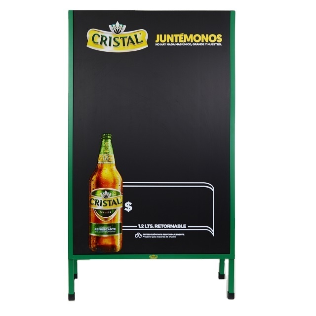 aluminum frame free standing advertising poster board for shops