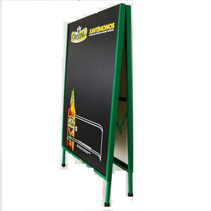 aluminum frame free standing advertising poster board for shops