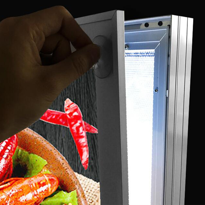 A4-A0 Menu hanging mount magnetic led slim light box led backlight frame