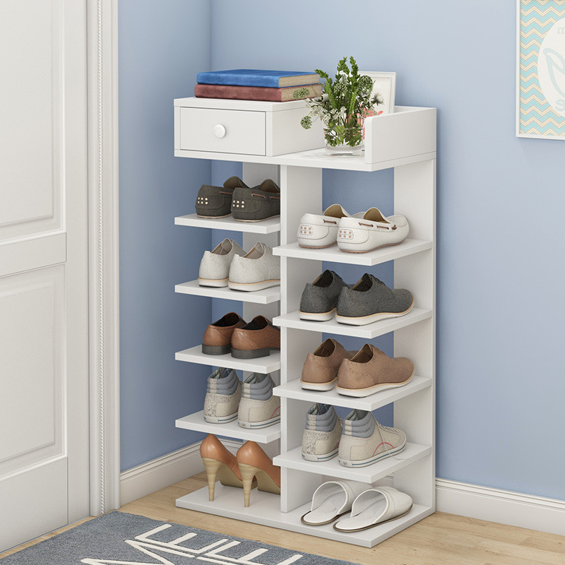 Economical Simple wooden shoe rack for household use  space-saving shoe cabinet storage rack