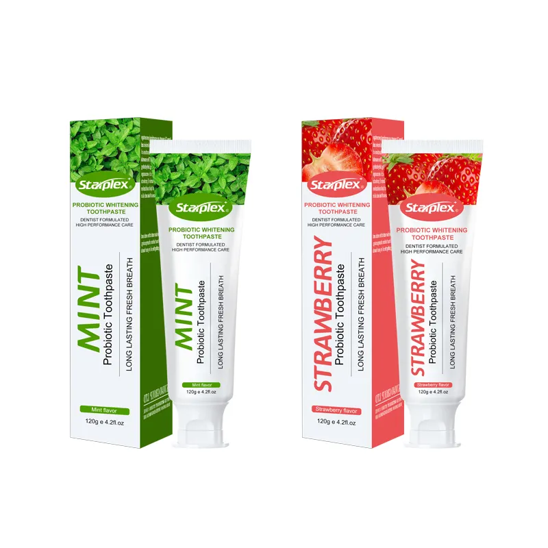 Custom 50g apple flavor Fruit Flavor Food Grade Fluoride Free Anti-cavity Baby Toothpaste