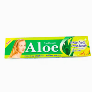 Aloe Essence Holistic Botanicals Toothpaste Infused with Pure Aloe Vera for Gentle Oral Hydration and Sensitivity Relief.