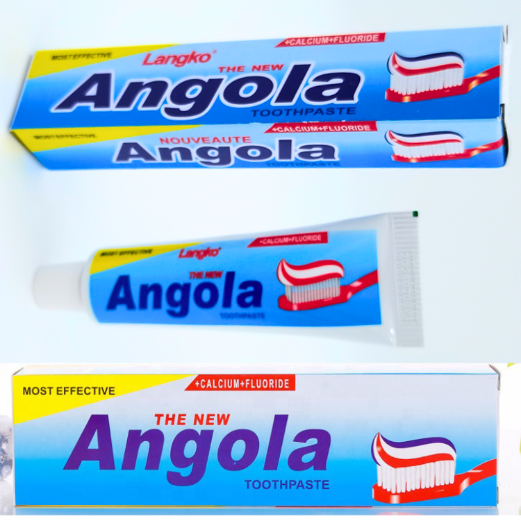 The New Non-Fluoride Whitening Angola Toothpaste with Free Toothbrush