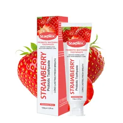 Custom 50g apple flavor Fruit Flavor Food Grade Fluoride Free Anti-cavity Baby Toothpaste