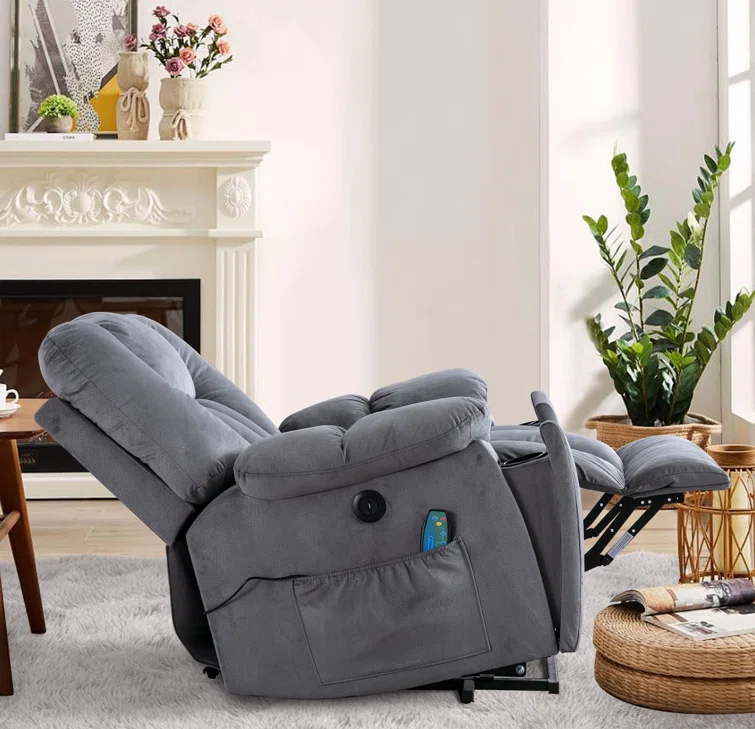 Classic Style Massage Features Lift Chair Electric Recliner Sofa Cupholder Leather Recliners For Elderly