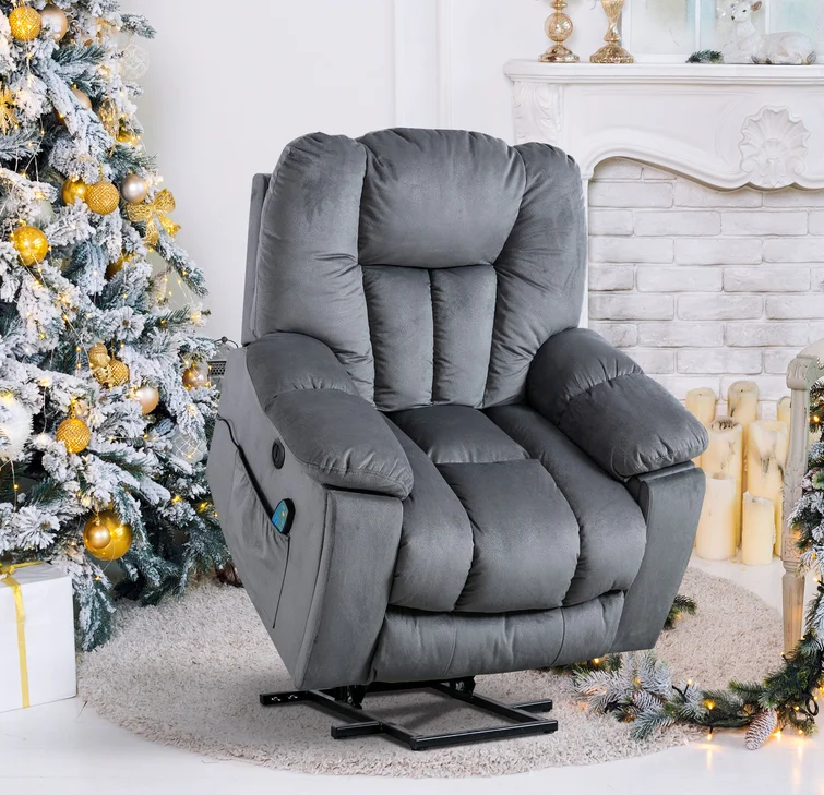 Classic Style Massage Features Lift Chair Electric Recliner Sofa Cupholder Leather Recliners For Elderly