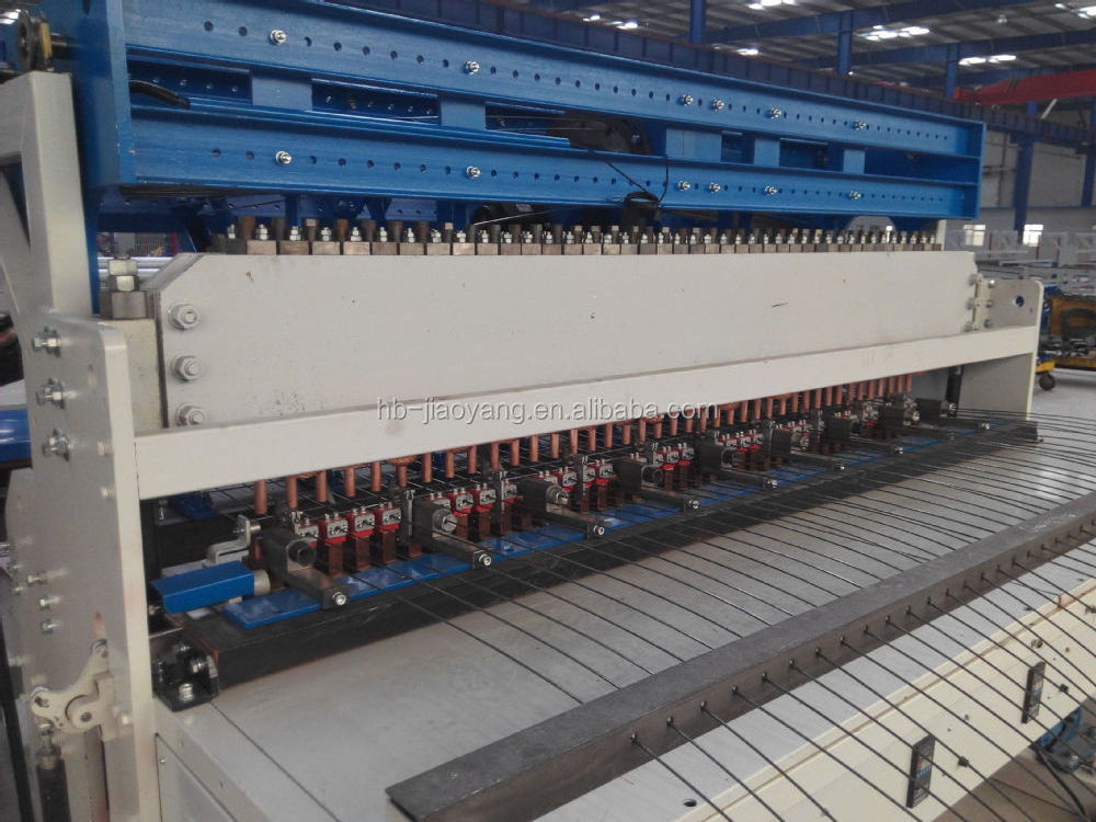 JIAOYANG  fully automatic welded wire mesh make machine price  steel   bar concrete reinforcing welded  wire mesh machine