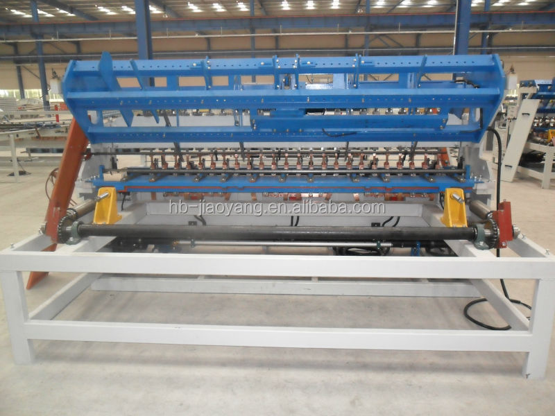 JIAOYANG  fully automatic welded wire mesh make machine price  steel   bar concrete reinforcing welded  wire mesh machine