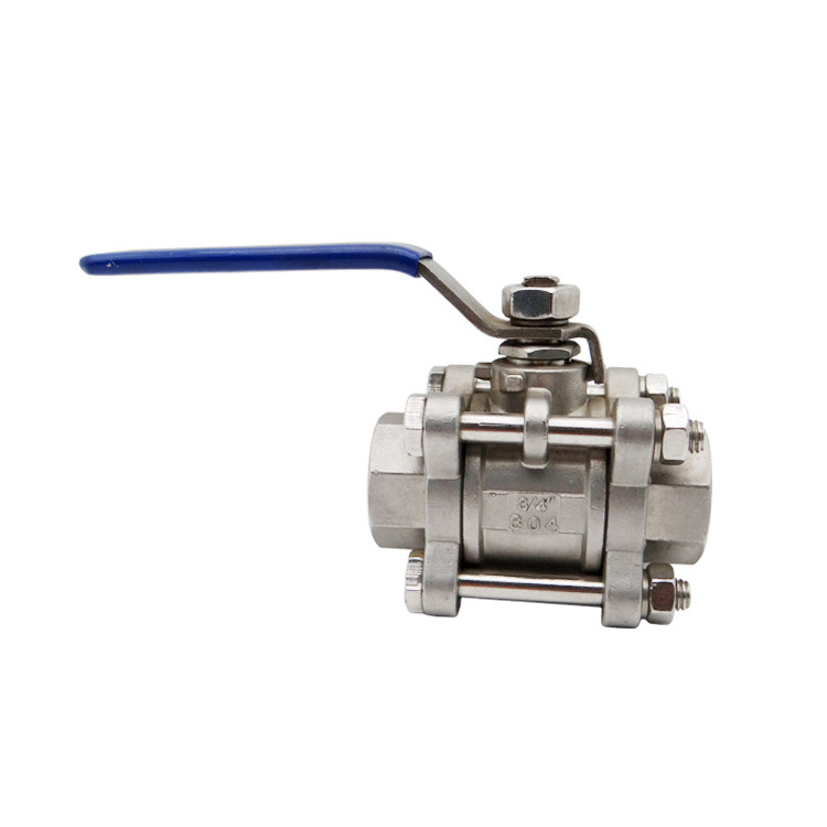 3 piece stainless steel ball valve 3/8