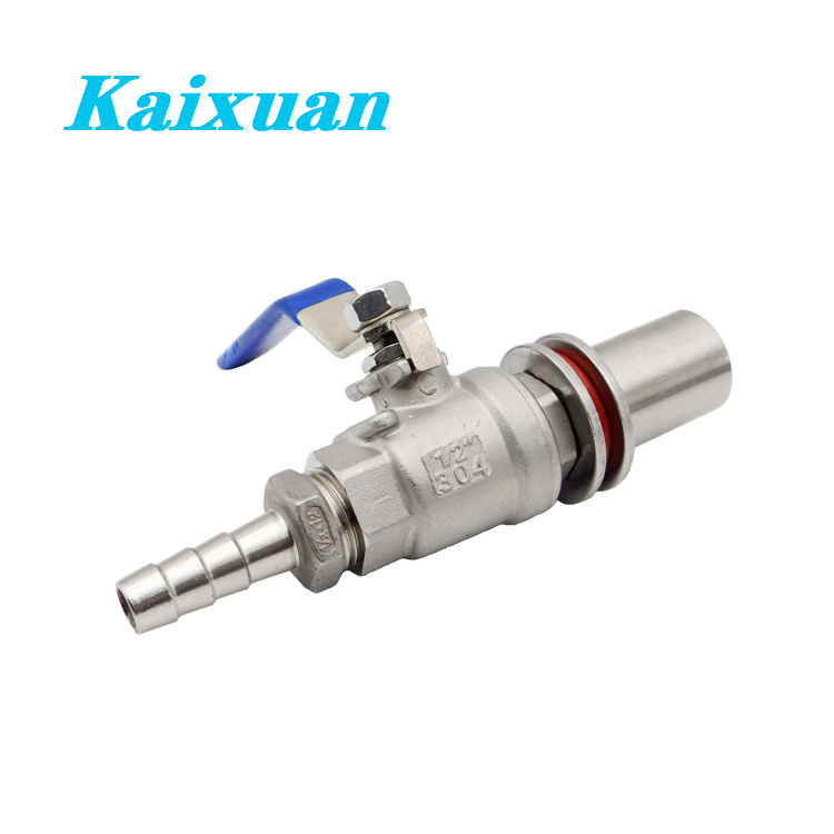 OEM Customized 2pc 304/304L/316/316L material stainless steel ball valve 1000wog 2000wog hose barb ball valve