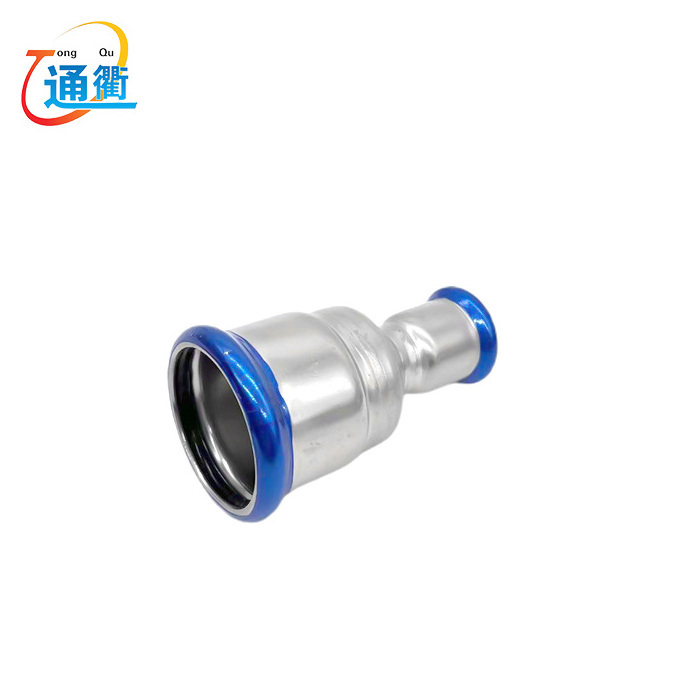 Stainless Steel Press reducer coupling M/V profile plumbing fitting for water pipeline