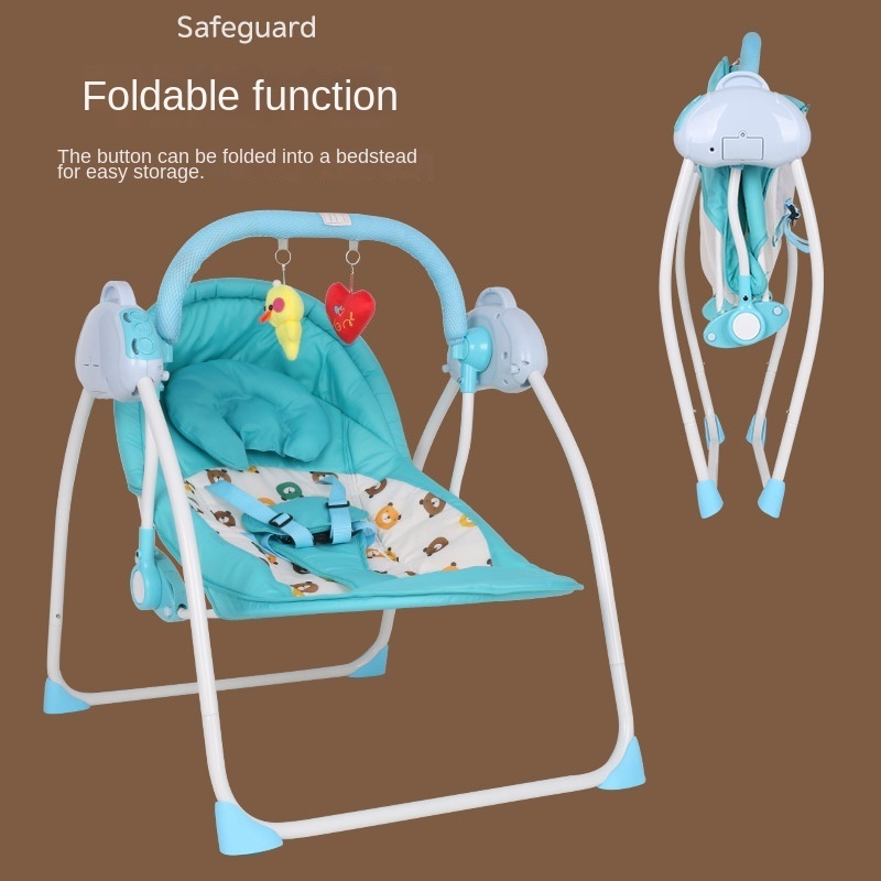 Multifunction Portable Newborn Baby Cradle Foldable Swing Bed Bassinet with music , Baby Sleep Bed With Swing