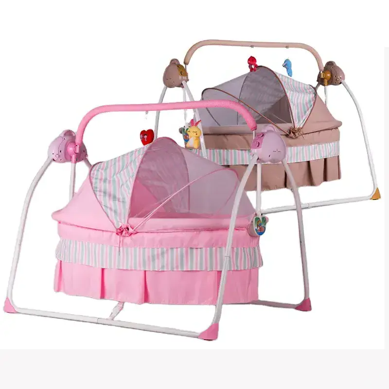 baby bed Electric Cradle Newborn Beside Basket Sleeping Rocker Bed Baby Cot Kids Bassinet Swing Crib Hammock Auto Shaker Sleeper