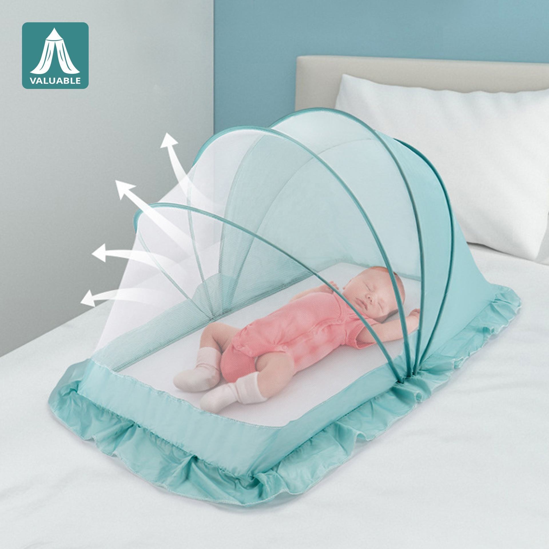 High Quality Foldable Baby Nets Can Be Installed Children's Portable Folding Umbrellas Mosquito Net