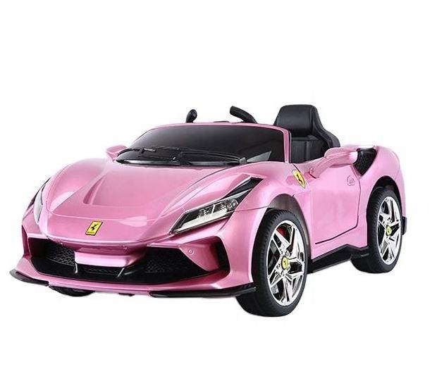 Pink Green Electric Toy Car With Hydraulic Lever Two Doors