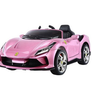 Pink Green Electric Toy Car With Hydraulic Lever Two Doors