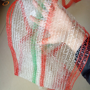 Pe plastic knitted raschel mesh bag in rolls for automatic packing