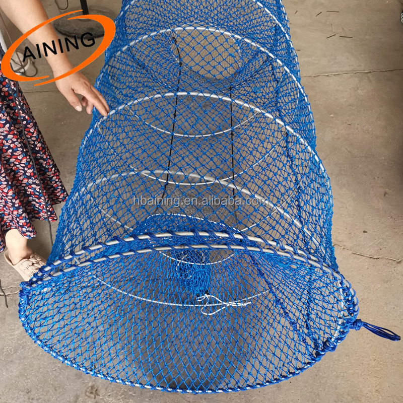 Fishing cast net 70140cm green color spring pot loaded black cod fish traps for usa