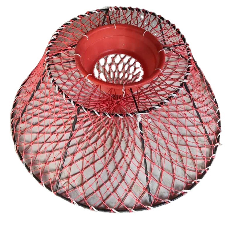 King Crabs Pots Collapsible Round Crayfish Pot Commercial Lobster Trap with Different Type and Multiple Length