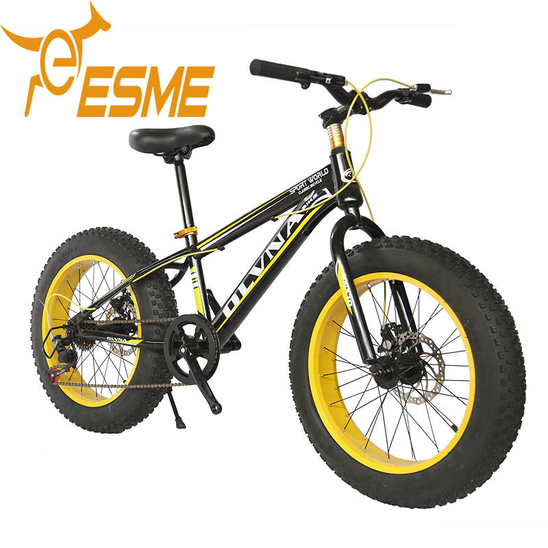 Oem Customized 20inch 7 Speed Fat Bike Wide Tire 20x4 Fatbike Mini Mountain Fat Bicycle Mtb Snow Bikes For Student Bicicleta