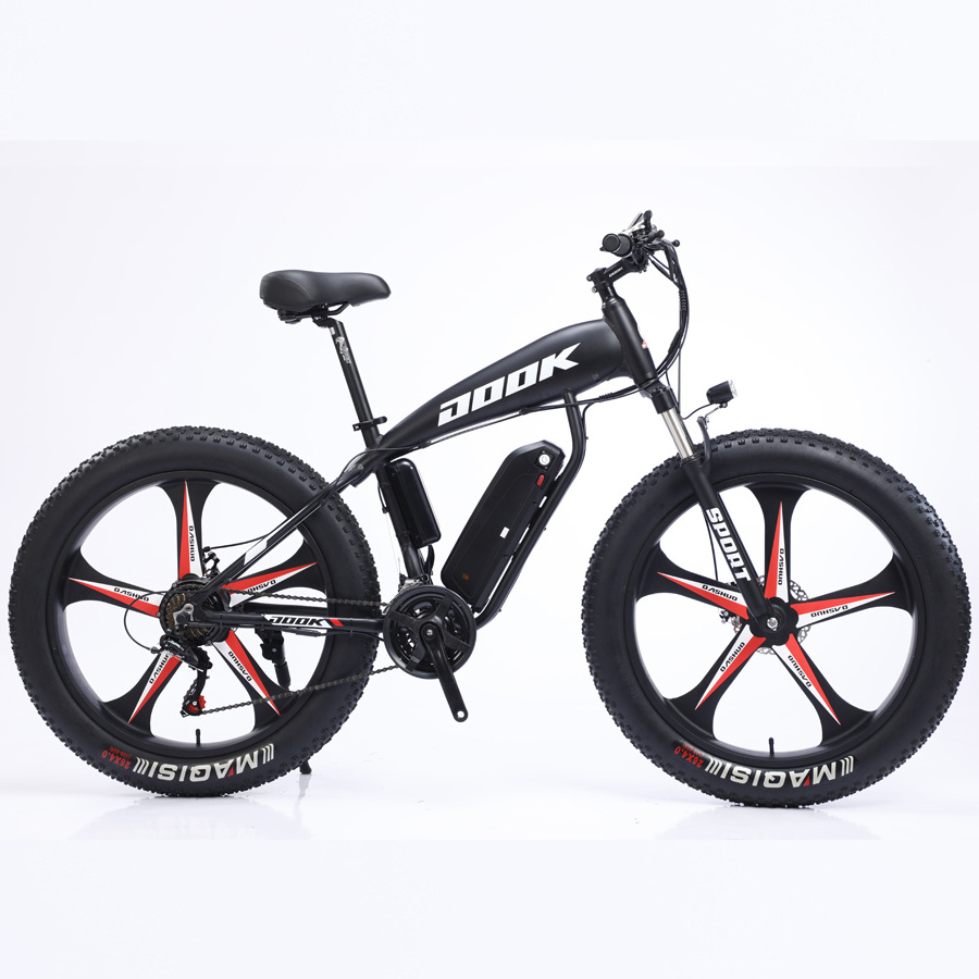 26 Inch Cycle Lithium Battery Electric Bicycle Ebike Mtb Full Suspension  1000w E Fatbike Electric Bike 26*4.0 Fat Tire