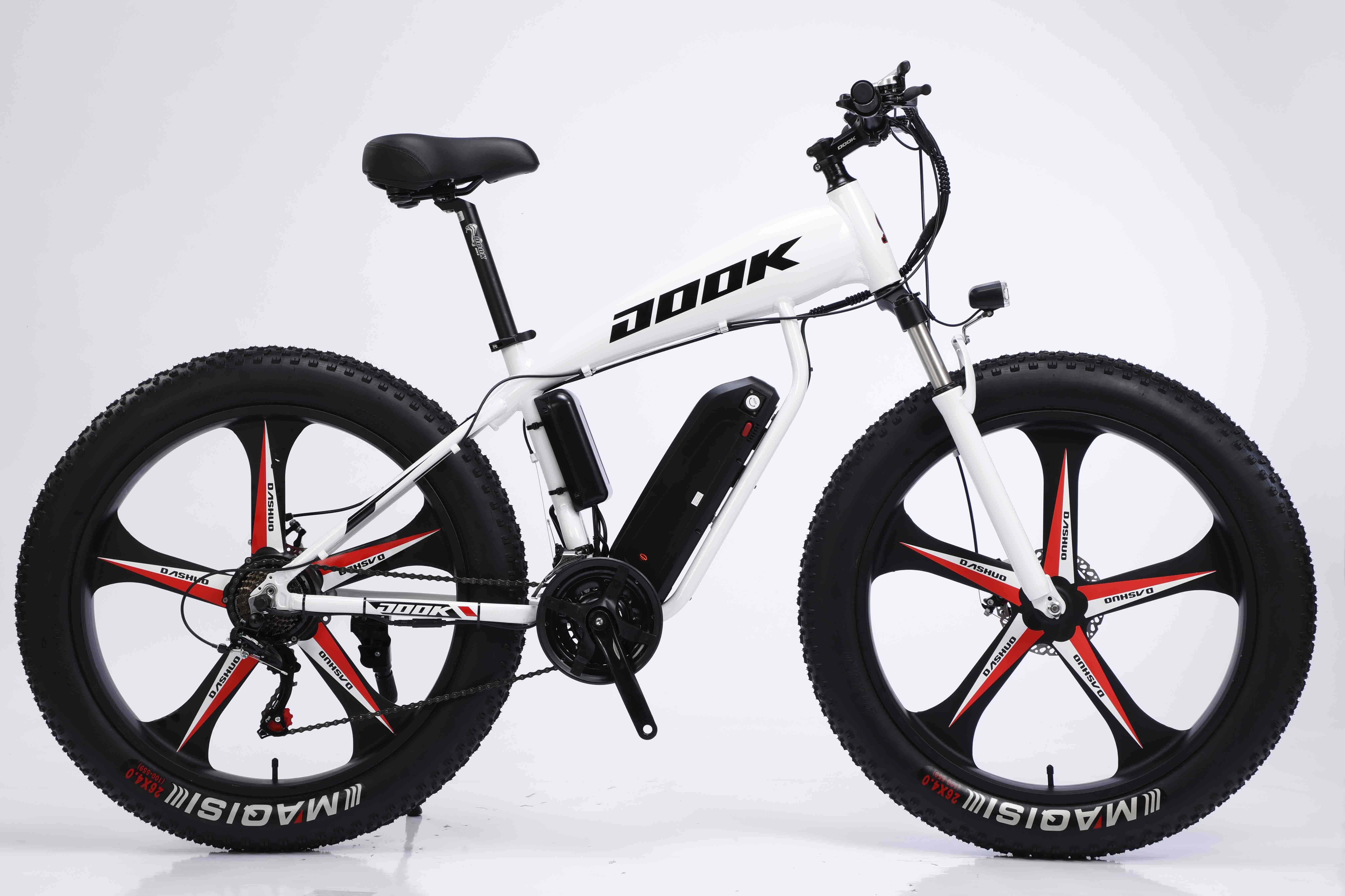 26 Inch Cycle Lithium Battery Electric Bicycle Ebike Mtb Full Suspension  1000w E Fatbike Electric Bike 26*4.0 Fat Tire