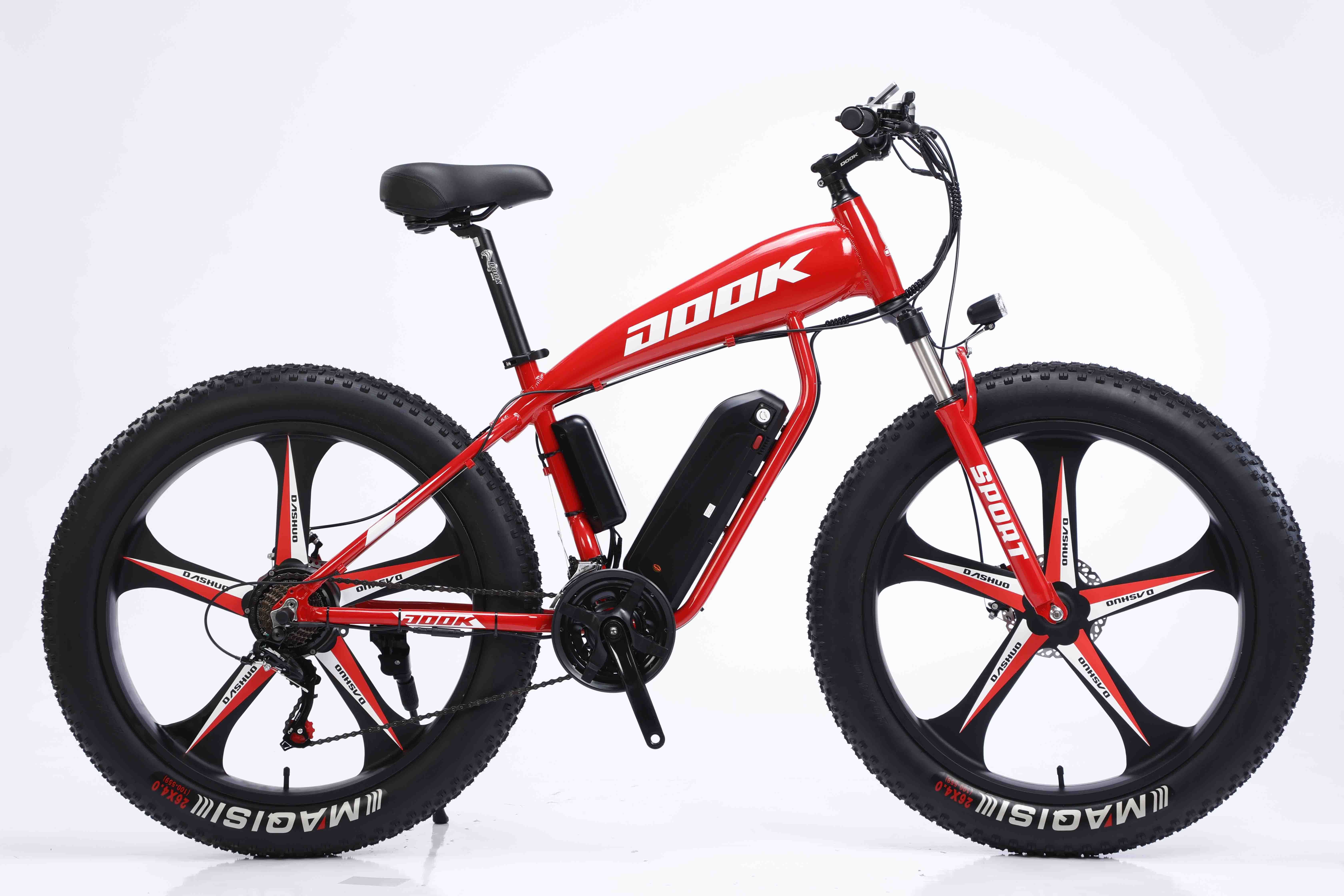 26 Inch Cycle Lithium Battery Electric Bicycle Ebike Mtb Full Suspension  1000w E Fatbike Electric Bike 26*4.0 Fat Tire