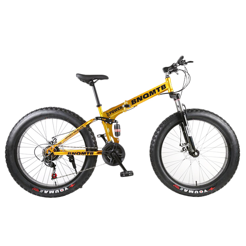 2022 high quality alloy frame 26x4.0 fat tire  full suspension fat bike snow mountainbike fat tyre bicycle for men